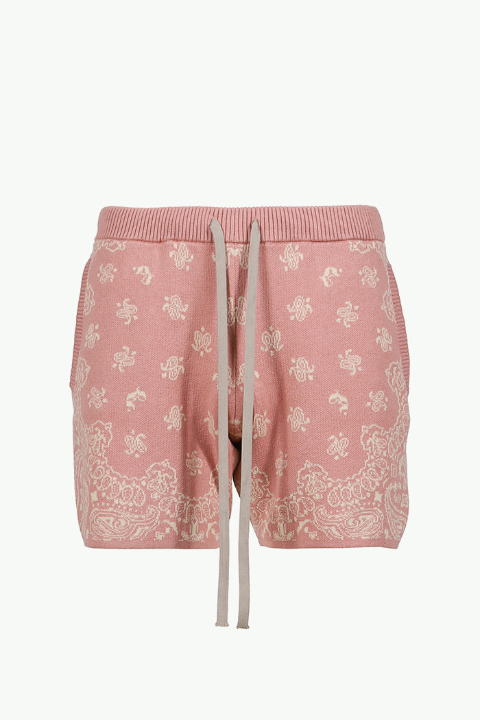 PAISLEY KNIT SHORTS / PNK