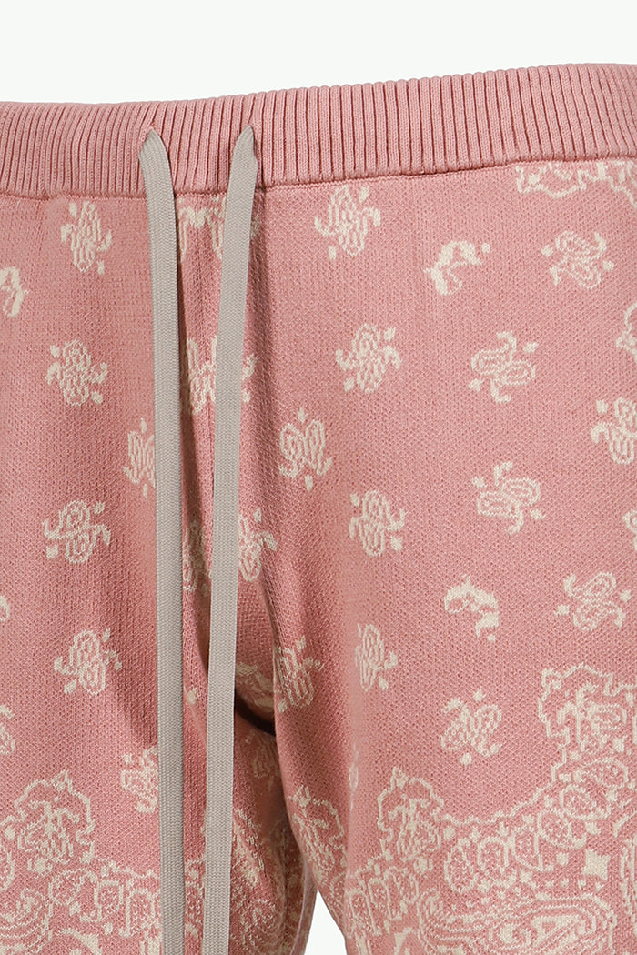 PAISLEY KNIT SHORTS / PNK