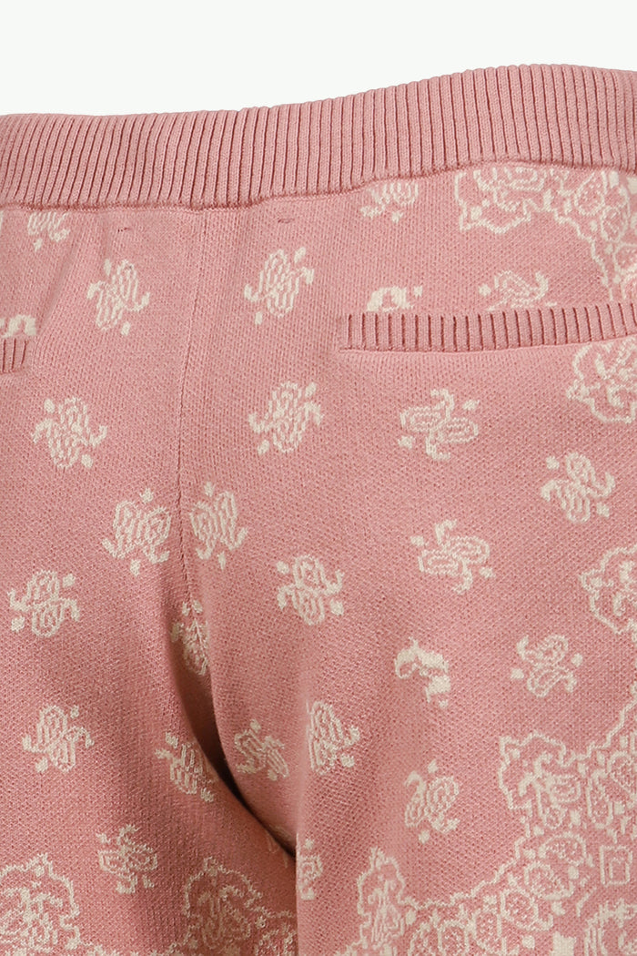 PAISLEY KNIT SHORTS / PNK