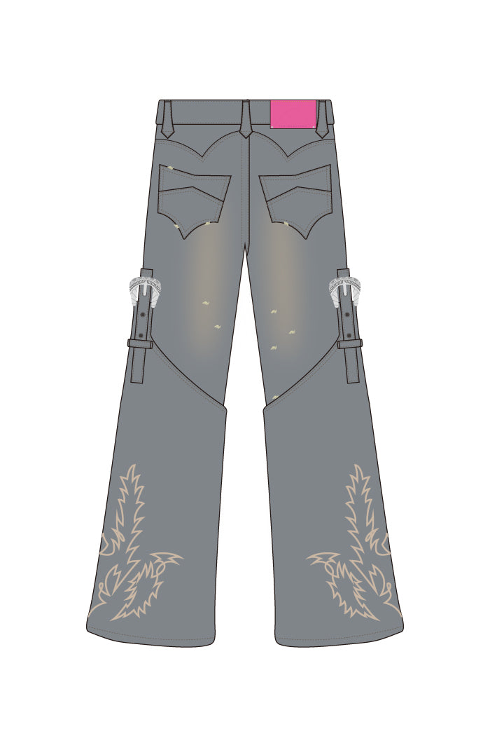 WESTERN DENIM PANTS / IND