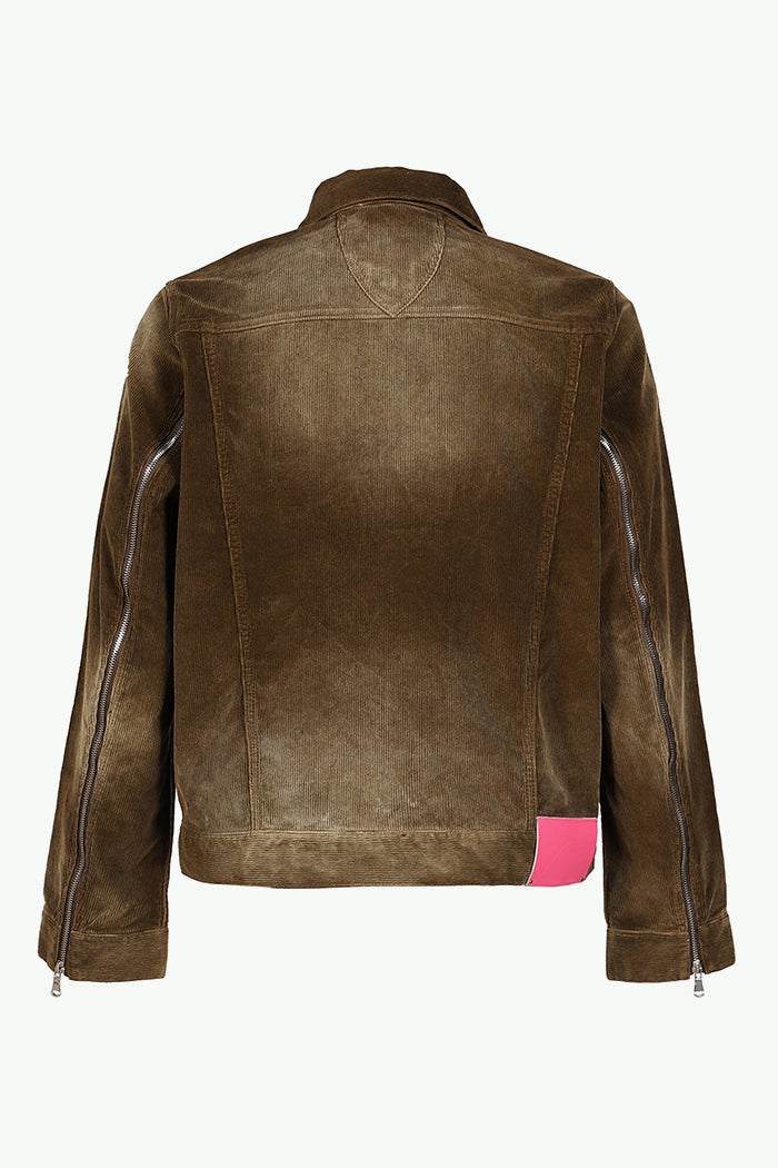 CORDUROY SLIDE JACKET / BRW