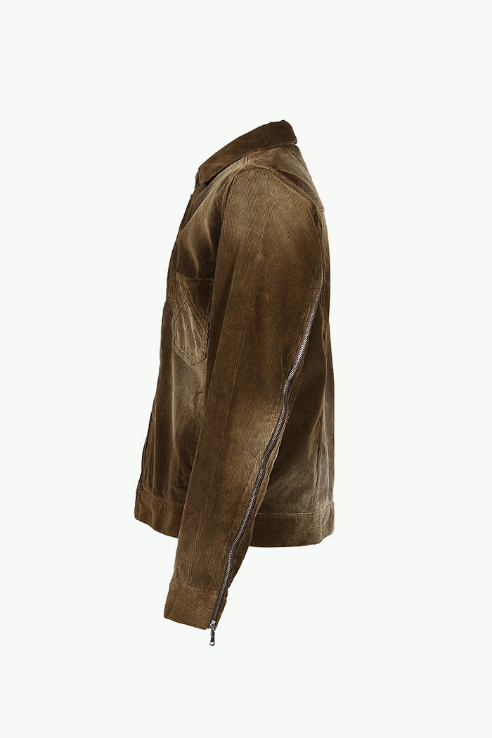 CORDUROY SLIDE JACKET / BRW