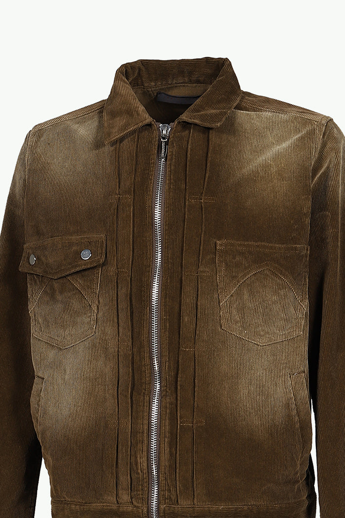 CORDUROY SLIDE JACKET / BRW