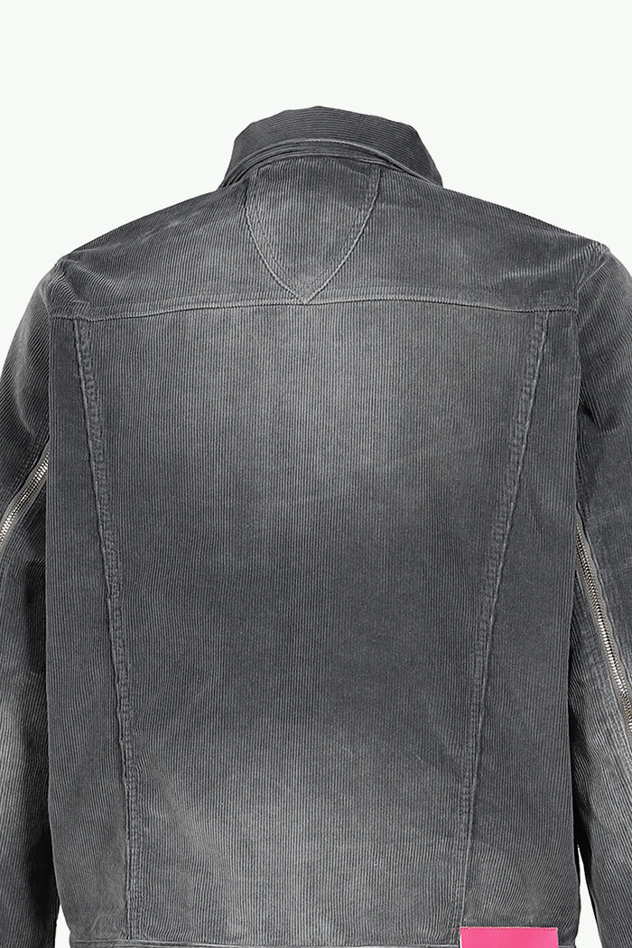 CORDUROY SLIDE JACKET / ASH