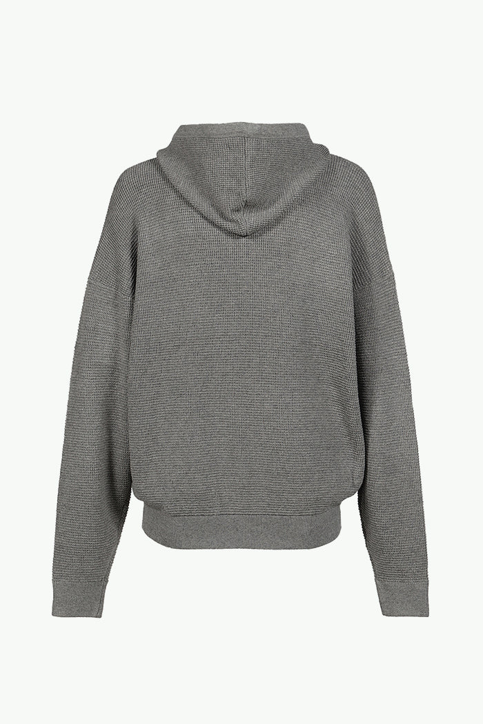 WAFFLE HOODIE / ASH