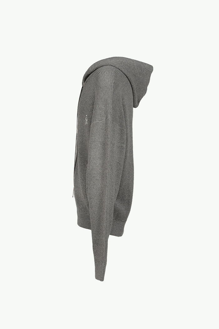 WAFFLE HOODIE / ASH