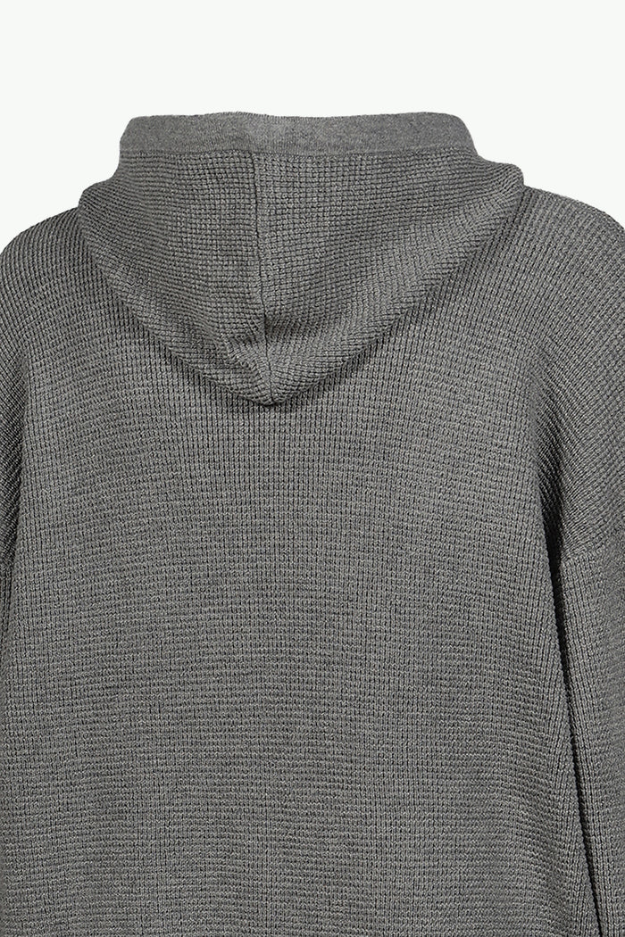 WAFFLE HOODIE / ASH