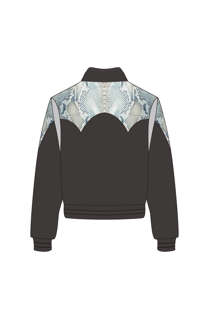PYTHON VARSITY JACKET / BLK