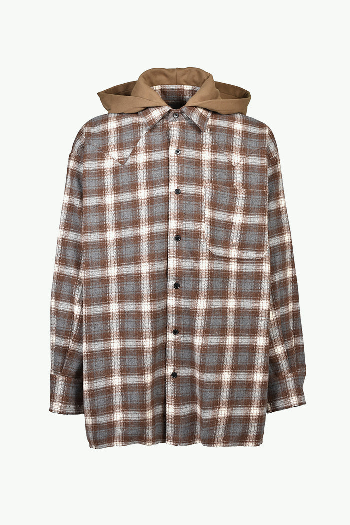 HOODED FLANNEL SHIRTS / BRW