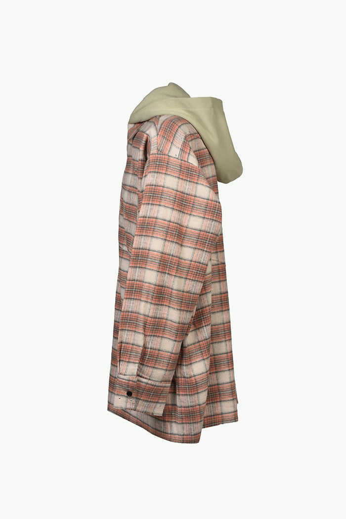 HOODED FLANNEL SHIRTS / ORG