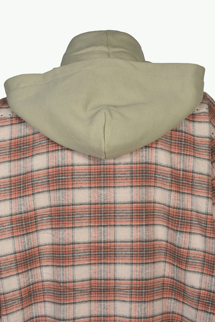 HOODED FLANNEL SHIRTS / ORG
