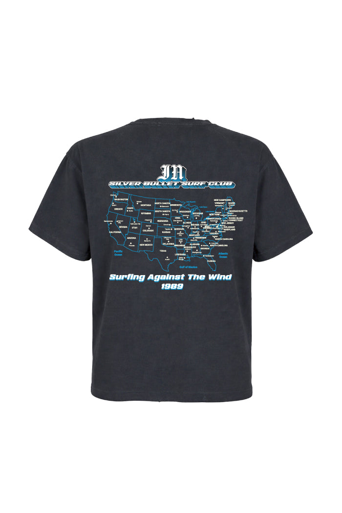FEATHER T-SHIRTS / BLK