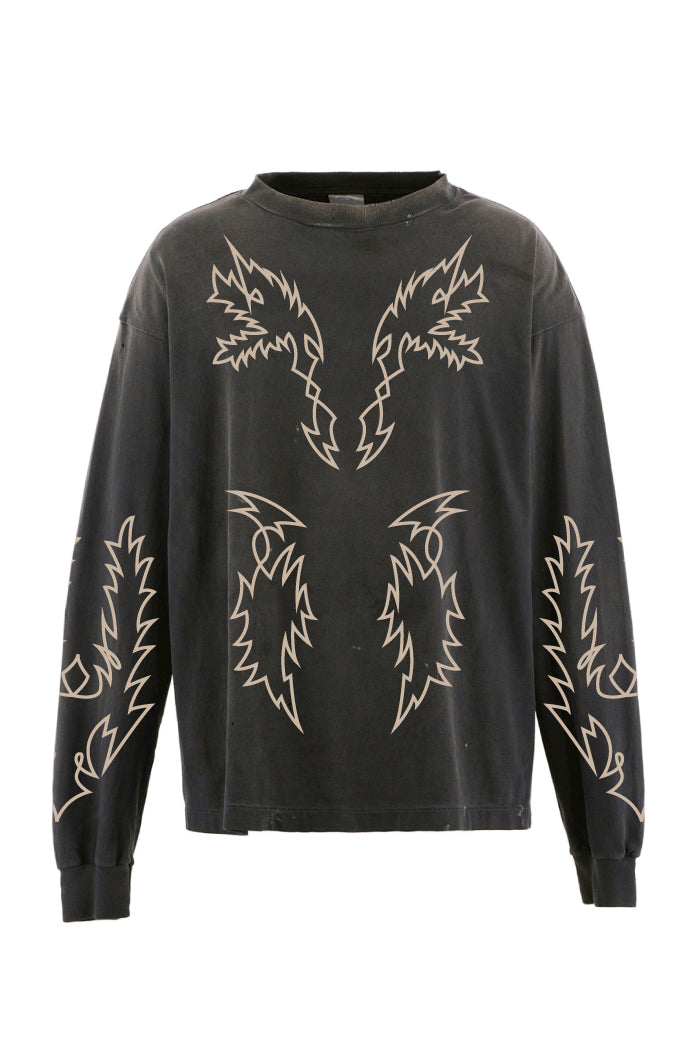 WESTERN L/S T-SHIRTS / BLK
