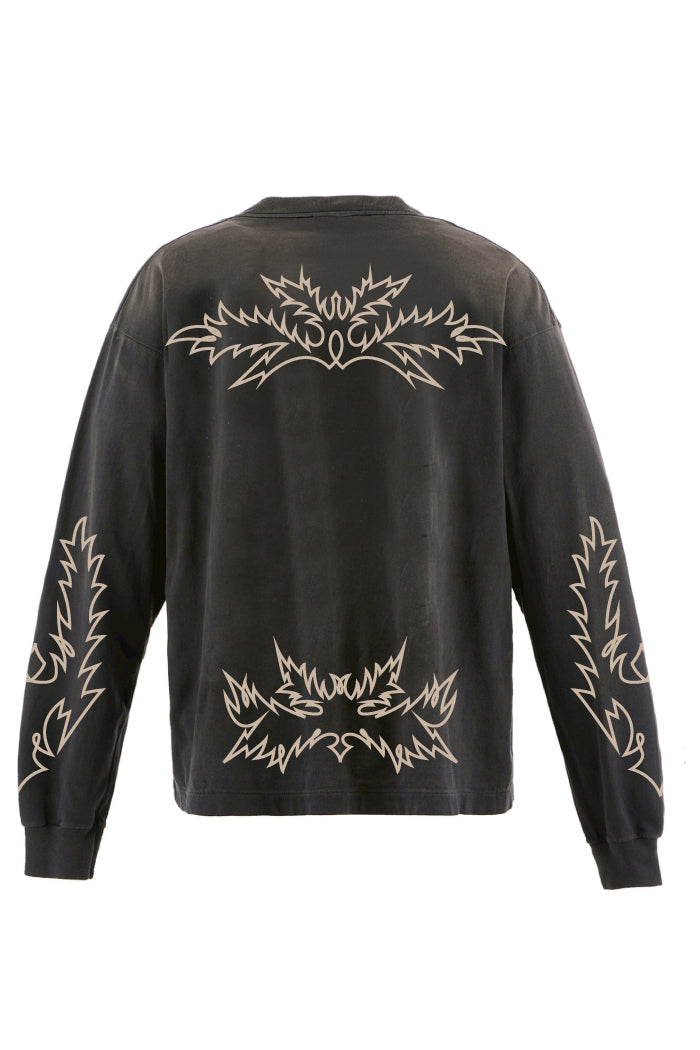 WESTERN L/S T-SHIRTS / BLK