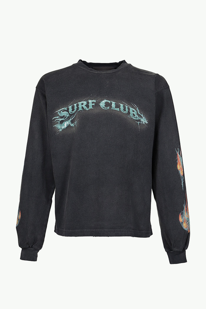 SURF CLUB L/S T-SHIRTS / BLK