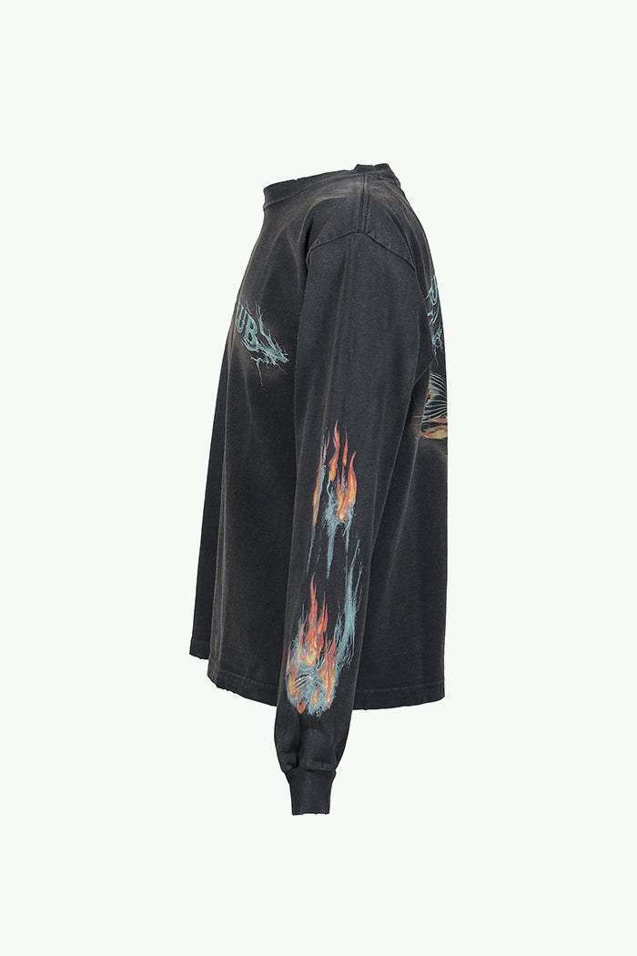 SURF CLUB L/S T-SHIRTS / BLK