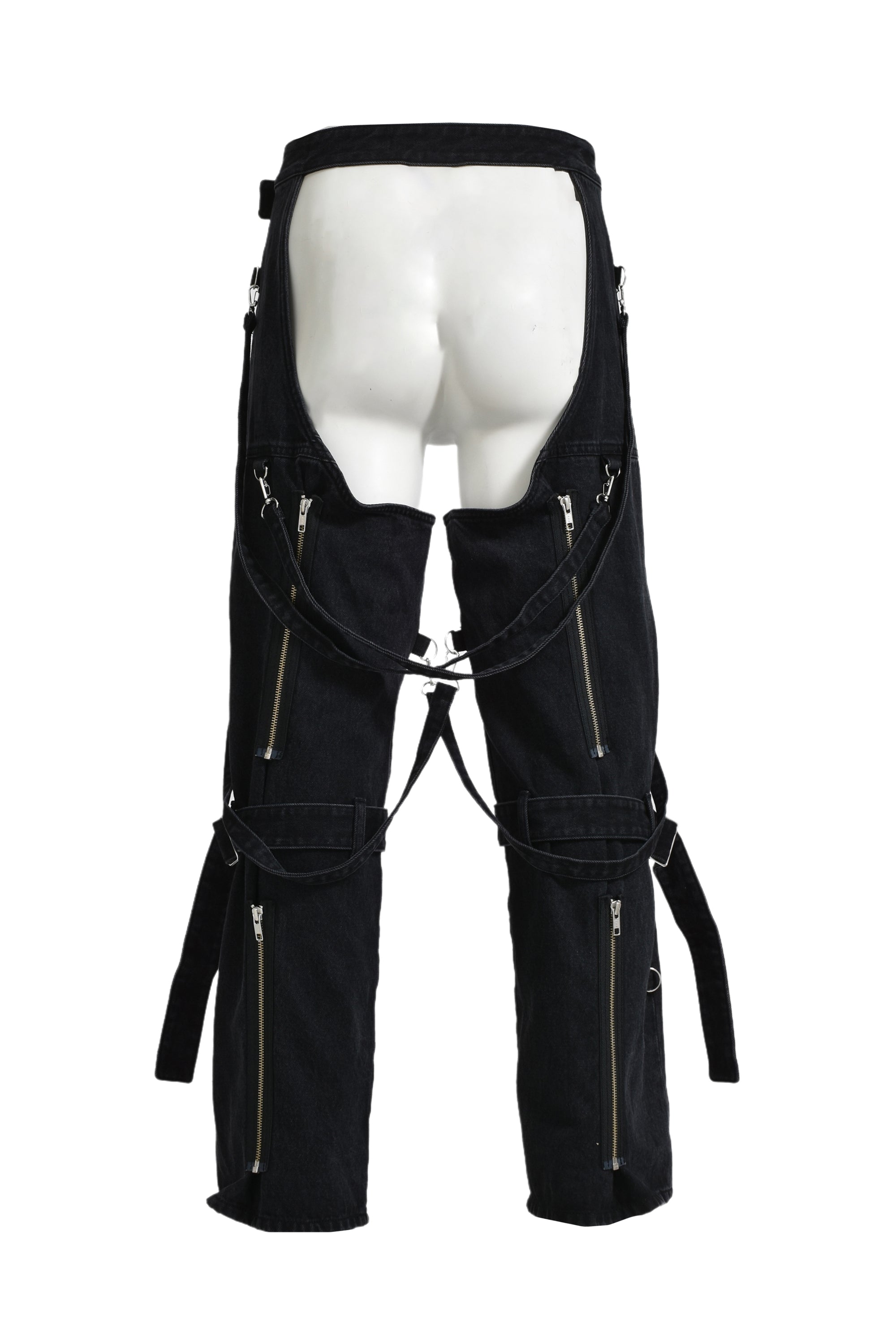 BONDAGE DENIM CHAPS / BLK