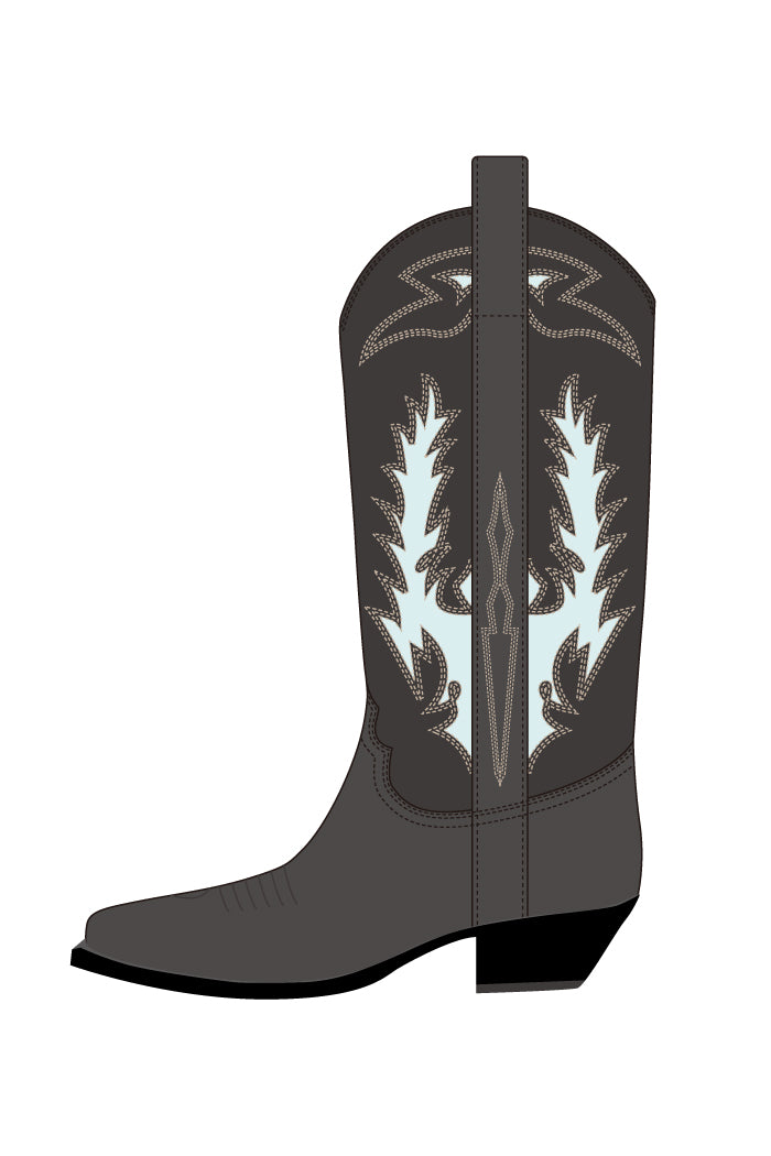 WESTERN BOOTS / BLK SKY