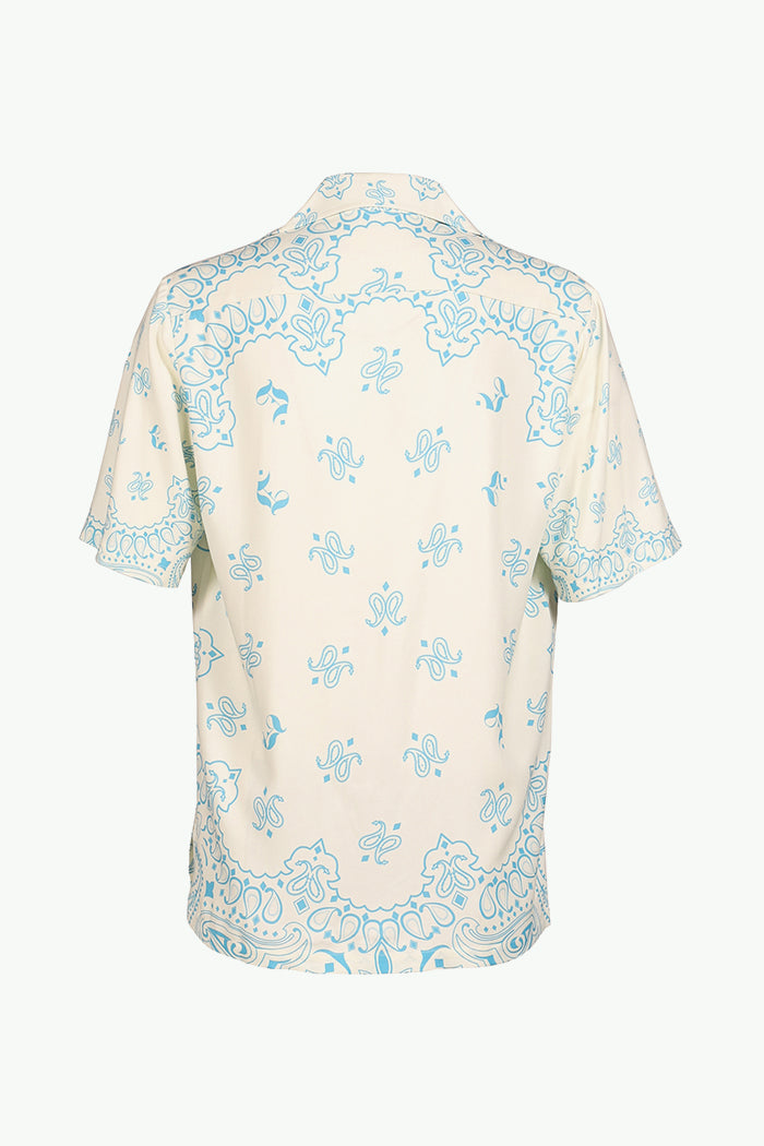 PAISLEY SHORT SLEEVE SHIRTS / VANILLA