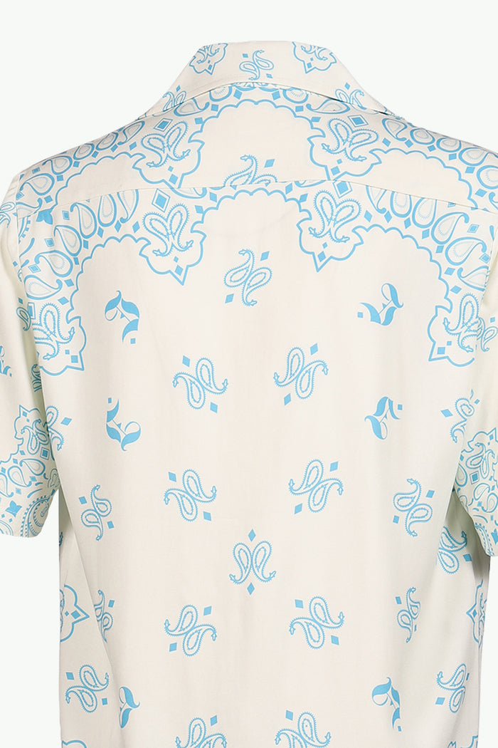 PAISLEY SHORT SLEEVE SHIRTS / VANILLA