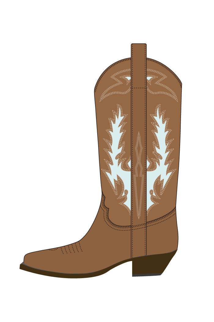 WESTERN BOOTS / BRW SKY