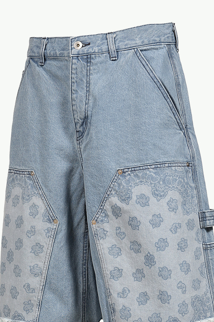 PAISLEY CARPENTER SHORTS / IND