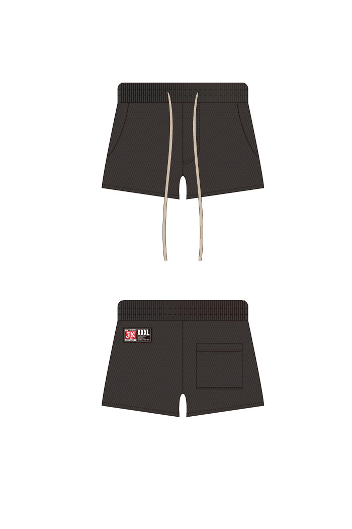 MESH MINI SHORTS / BLK