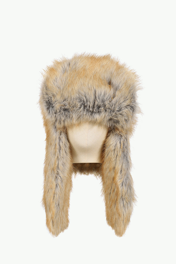 FUR TRAPPER HAT / BRW