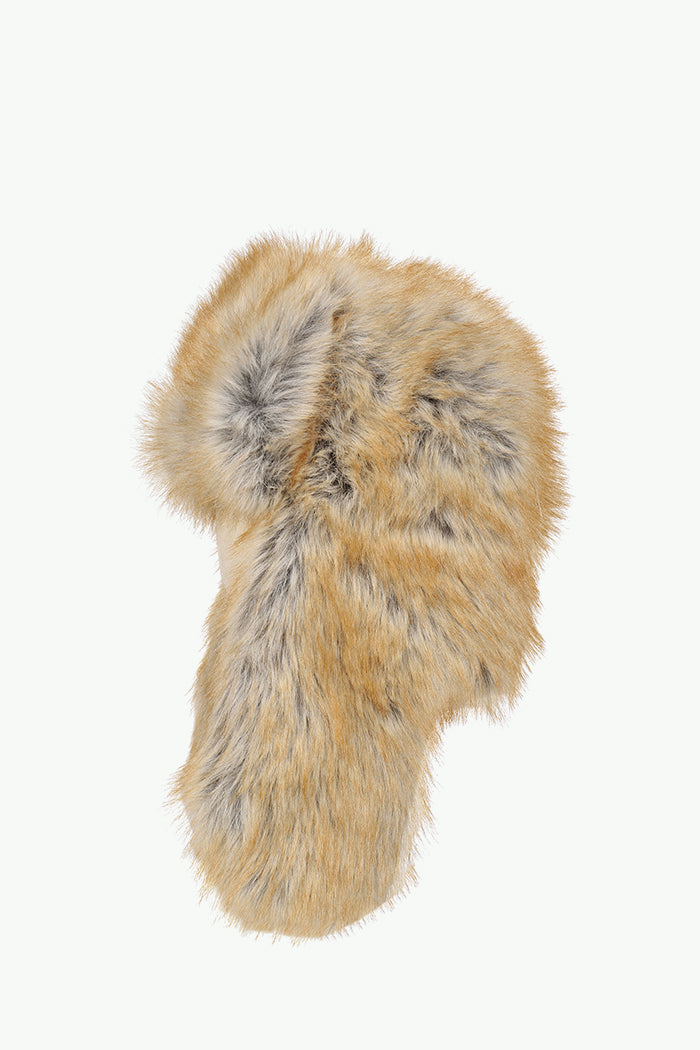 FUR TRAPPER HAT / BRW