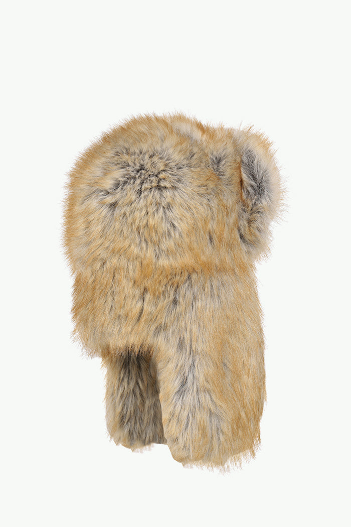 FUR TRAPPER HAT / BRW