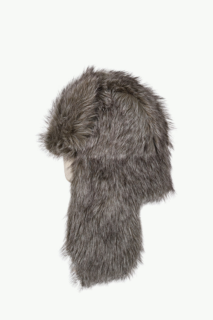 FUR TRAPPER HAT / ASH