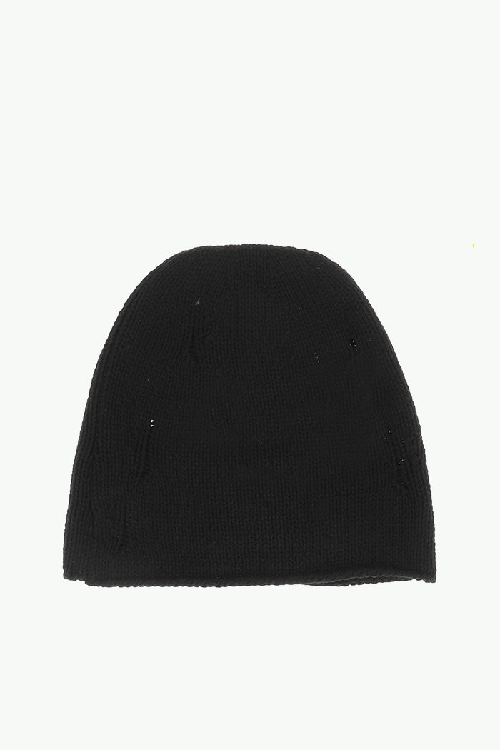 MTL KNIT BEANIE / BLK