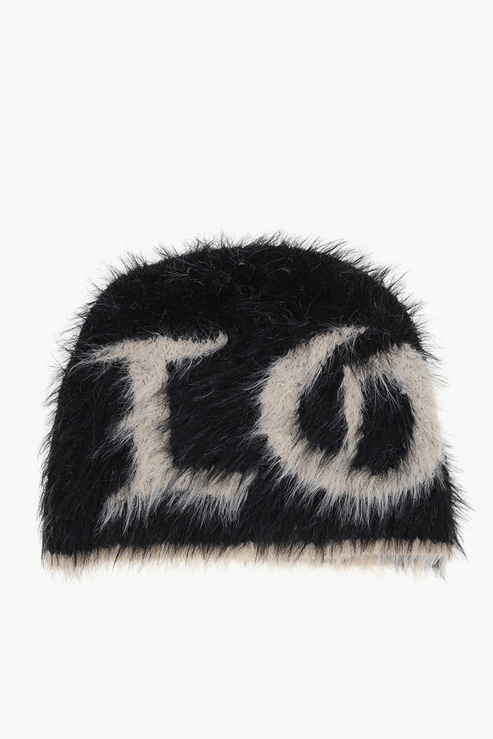 LOVE FUR BEANIE / BLK