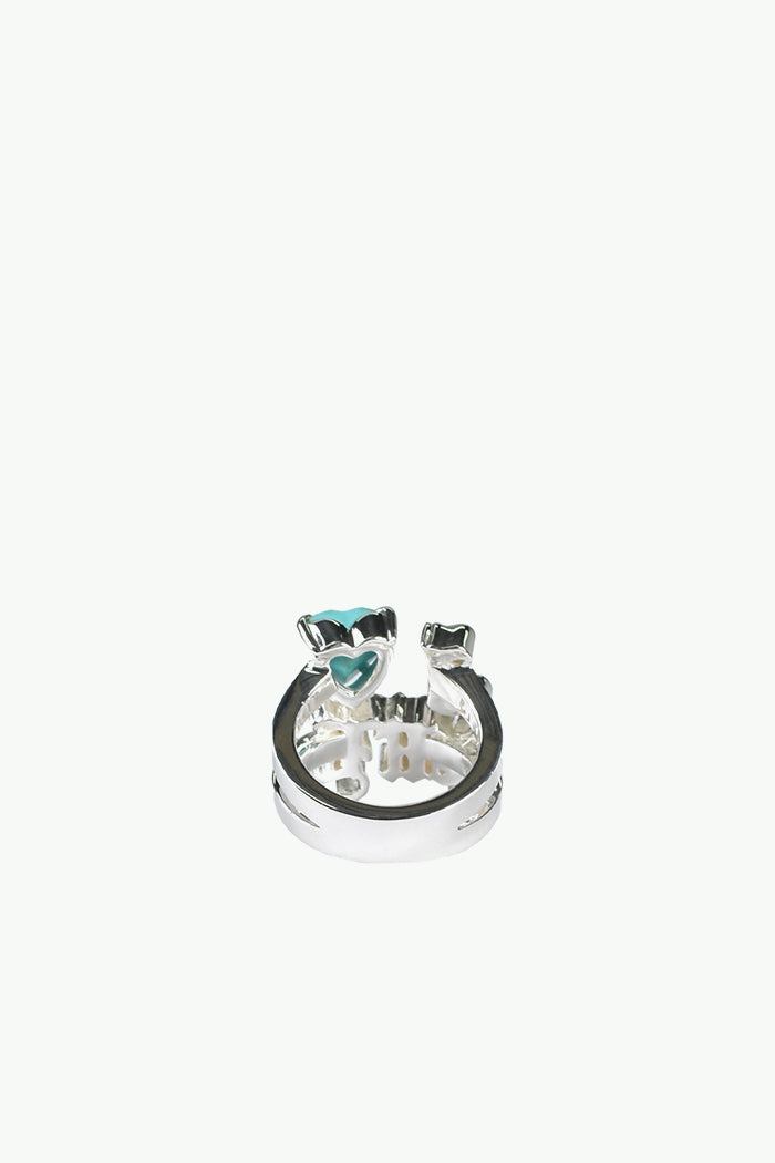 "I LOVE ME" RING (SV925) / TURQUOISE
