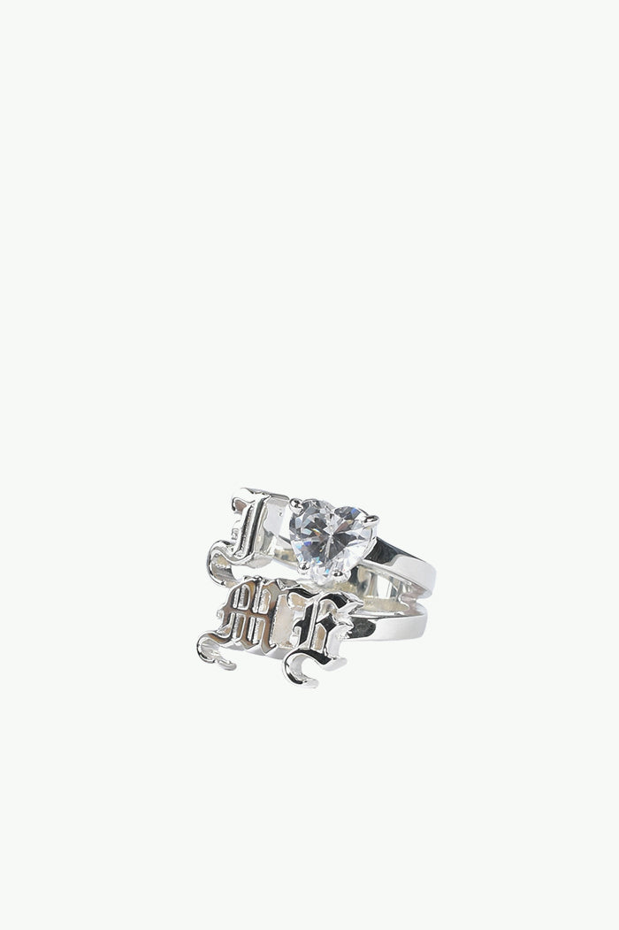 "I LOVE ME" RING (SV925) / ZIRCONIA