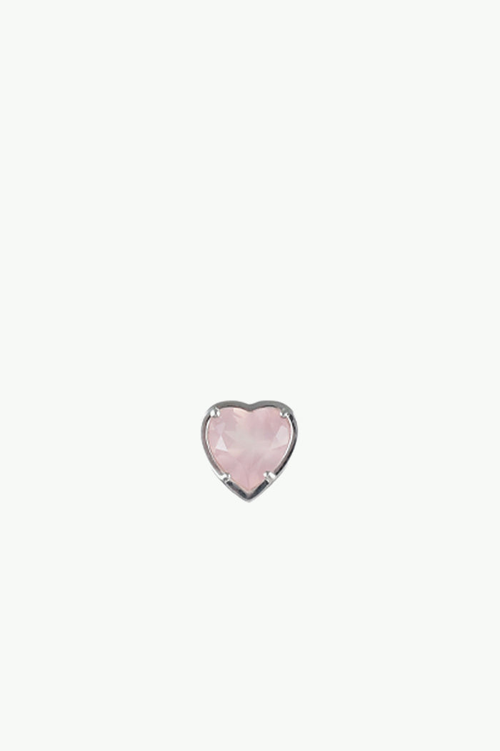 "LOVE" PIERCE (SV925) / ROSE QUARTZ
