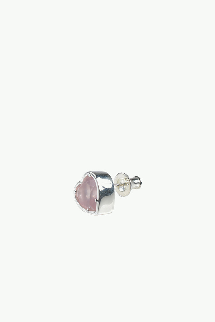"LOVE" PIERCE (SV925) / ROSE QUARTZ