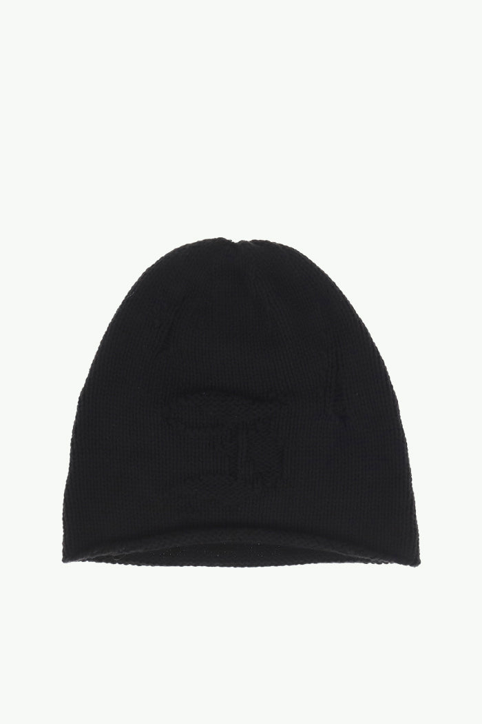 KNIT BEANIE / BLK