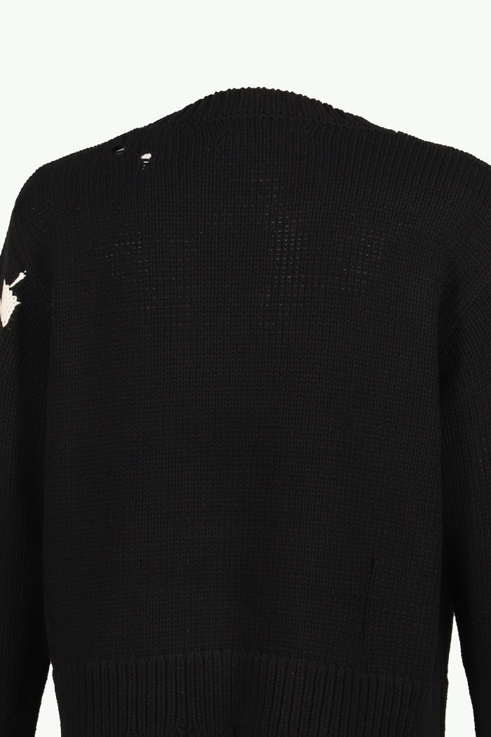 CHECKER KNIT / BLK