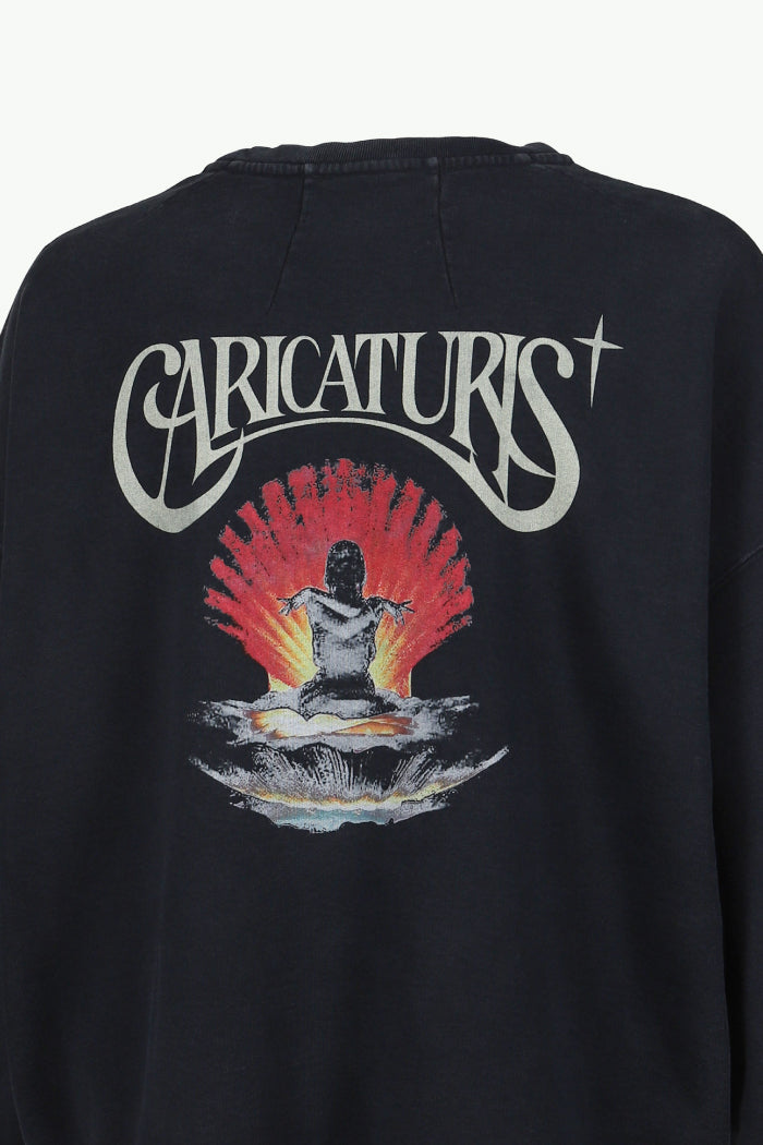 CARICATURIST CREWNECK / BLK