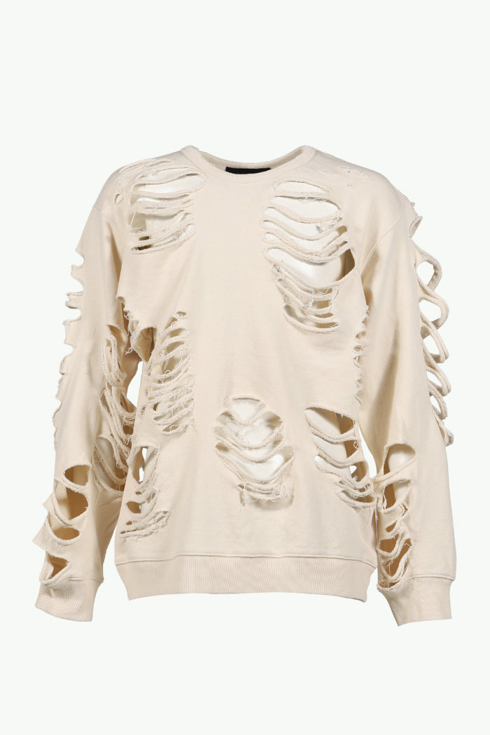 DISTRESSED CREWNECK / BEI