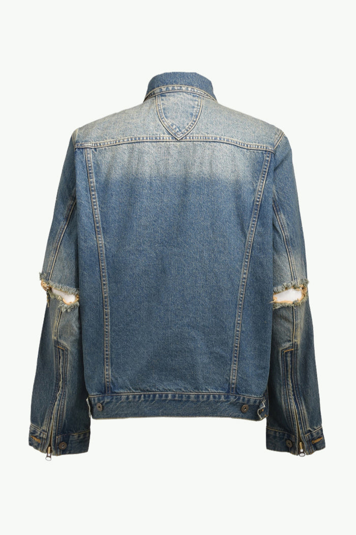 CRASH DENIM JACKET / IND