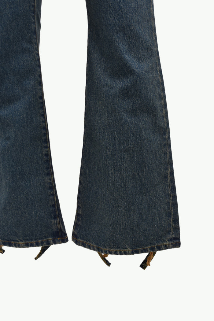 CRASH DENIM PANTS / IND