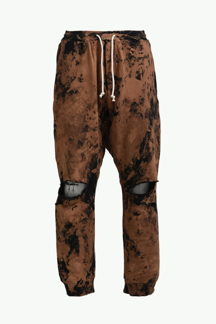 DISTRESSED SWEATPANTS / SAND