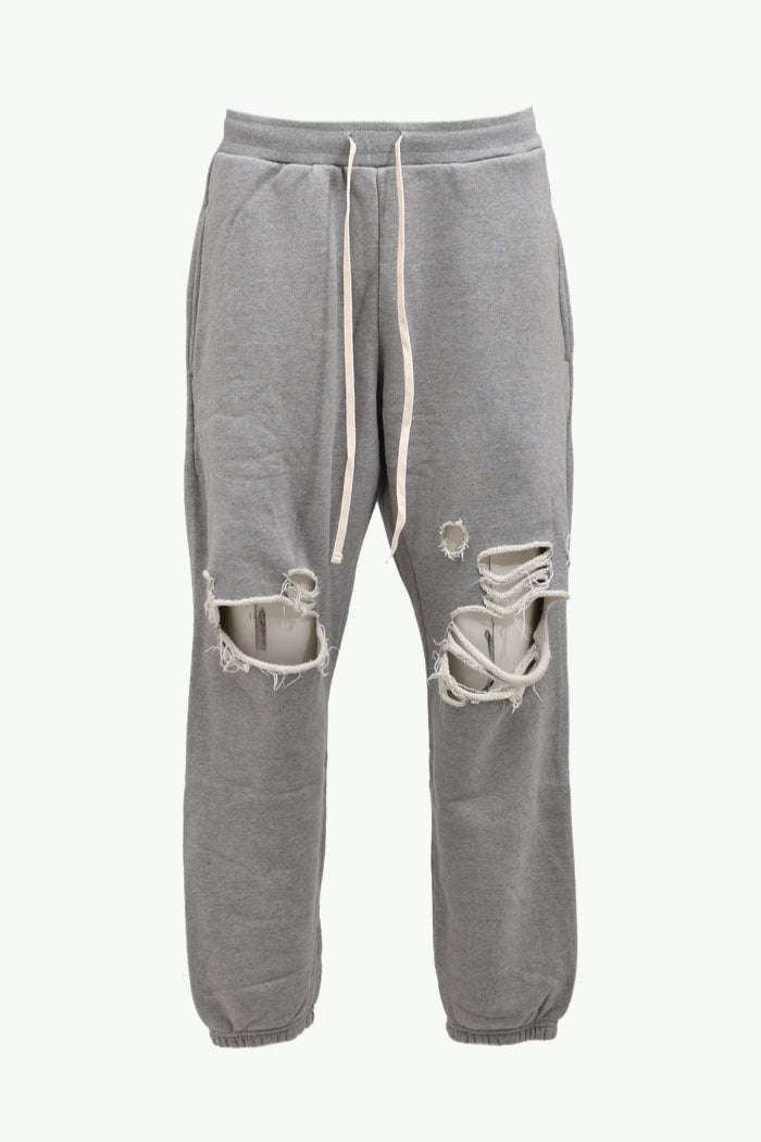 DISTRESSED SWEATPANTS / GRY