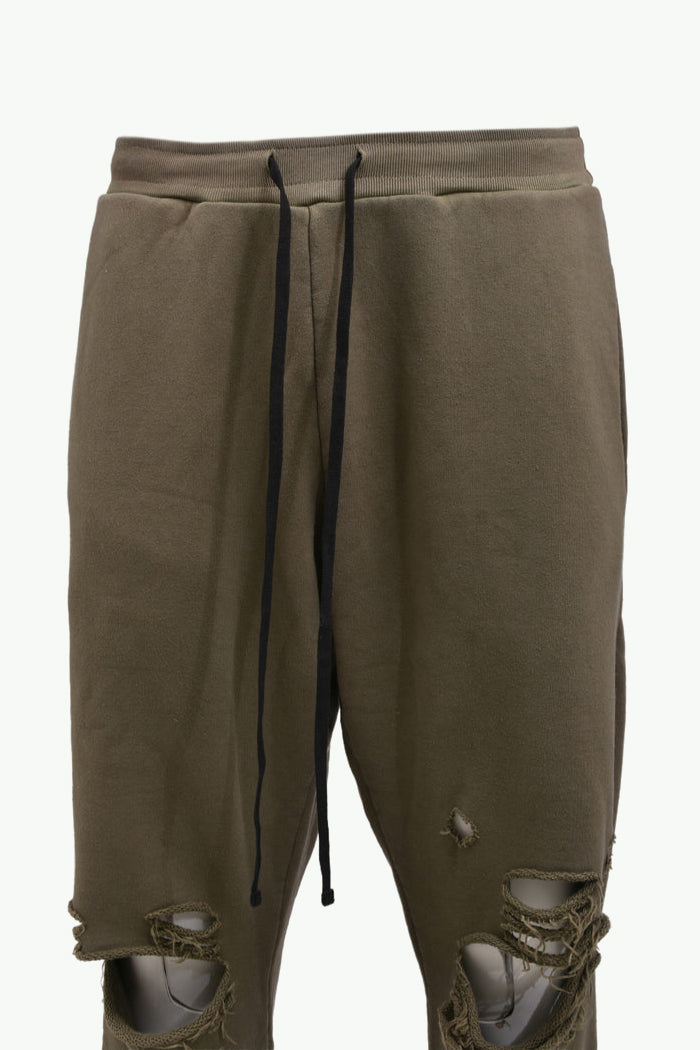 DISTRESSED SWEATPANTS / KHA