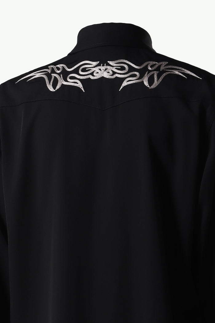 EMBROIDERY WESTERN SHIRTS / BLK