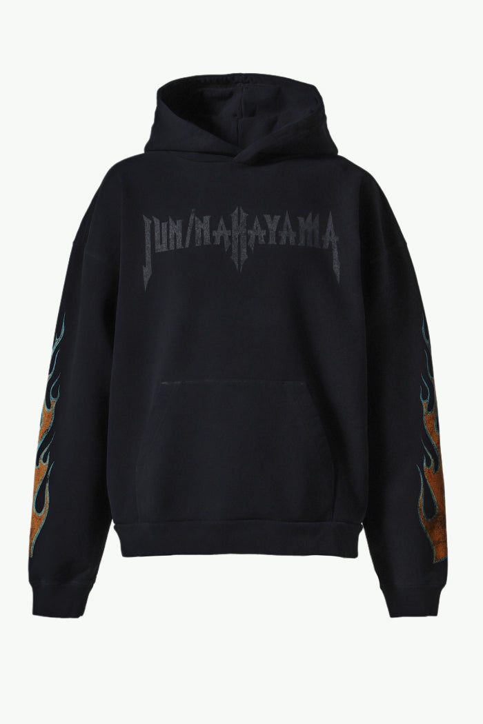 FLAME HOODIE / BLK