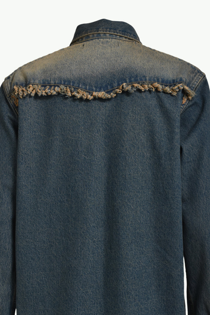 FRINGE DENIM SHIRTS / IND