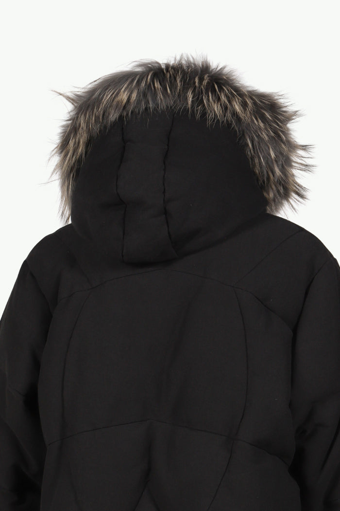 SLIDE FUR DOWN JACKET / BLK